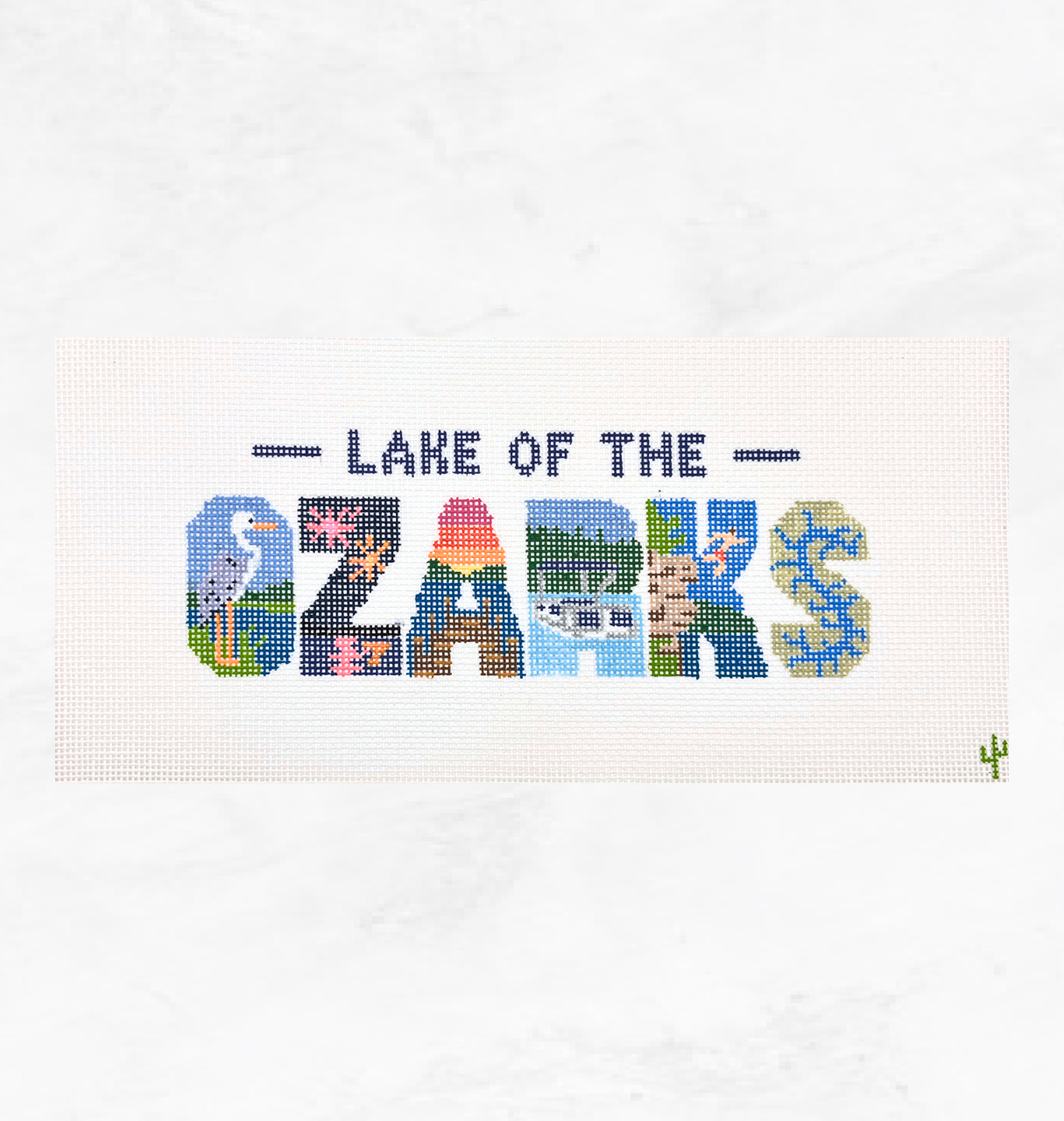 Lake of the Ozarks Needlepoint Canvas