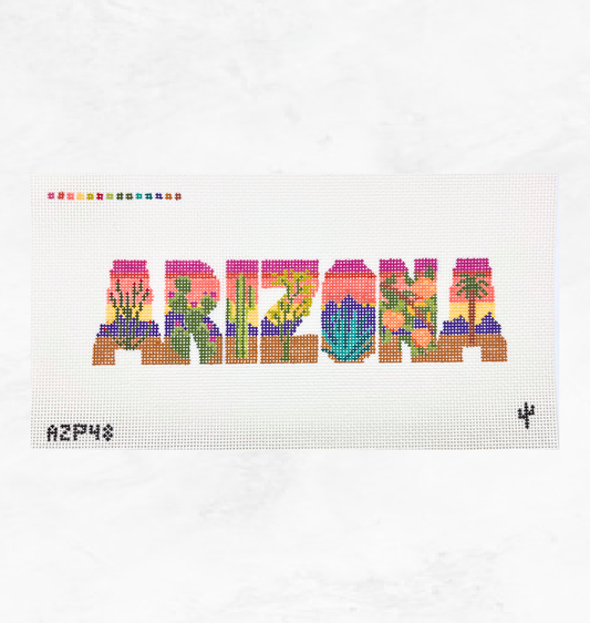 Arizona Needlepoint Canvas (Desert Plants Variation)