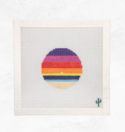 Beach Sunset Needlepoint Canvas