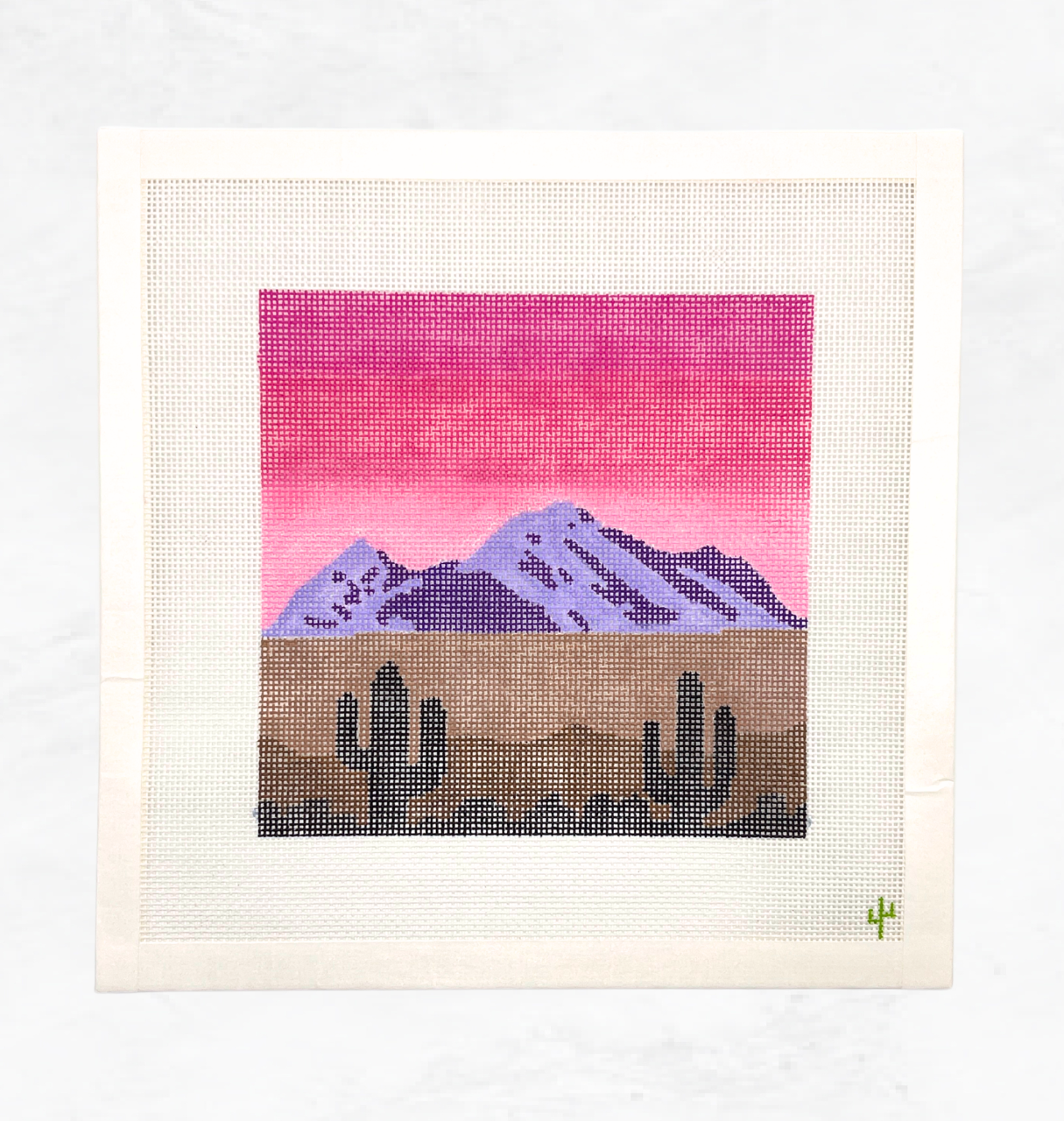 Camelback Mountain Sunset Needlepoint Canvas