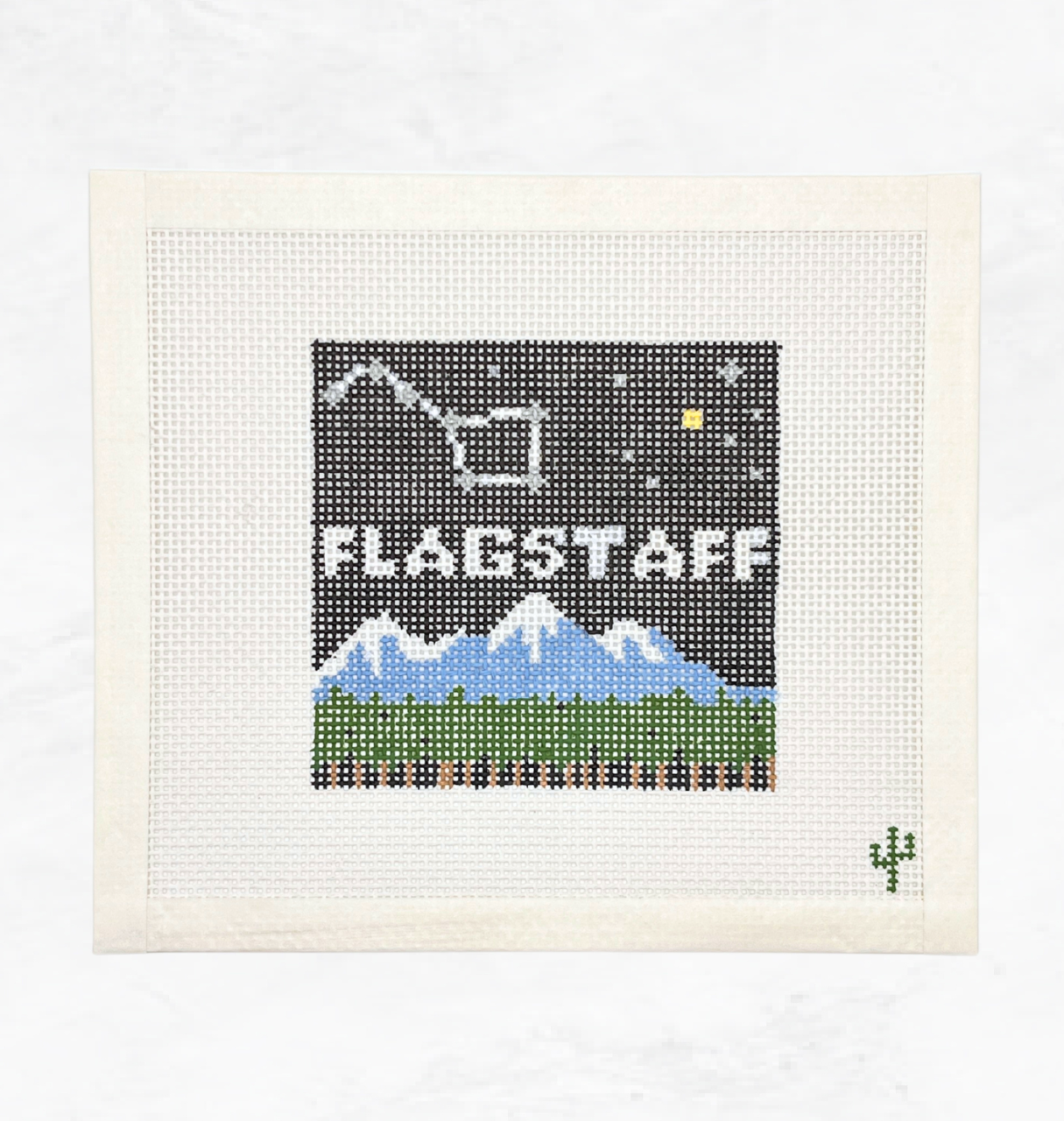 Flagstaff Night Sky Needlepoint Canvas
