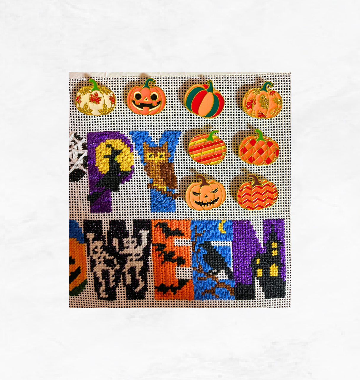 Happy Halloween Needlepoint Canvas