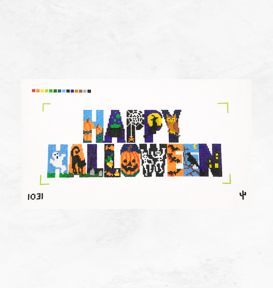 Happy Halloween Needlepoint Canvas