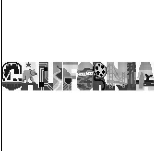 California Digital Stitch Guide & Stitch Chart Digital Download