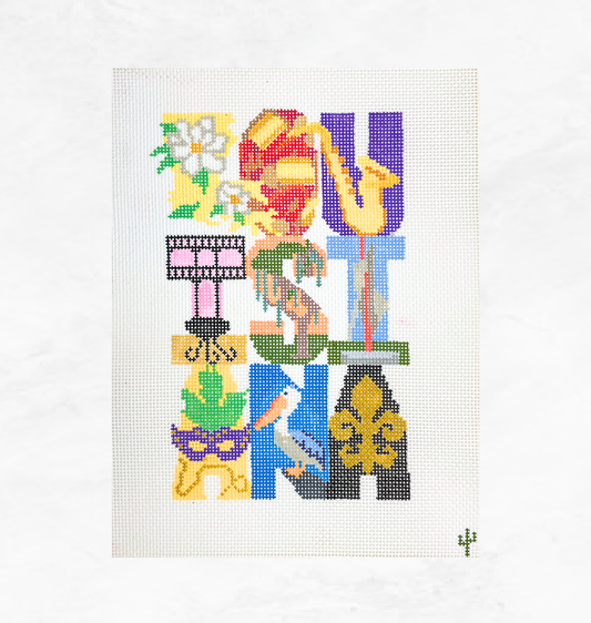 Louisiana Needlepoint Canvas