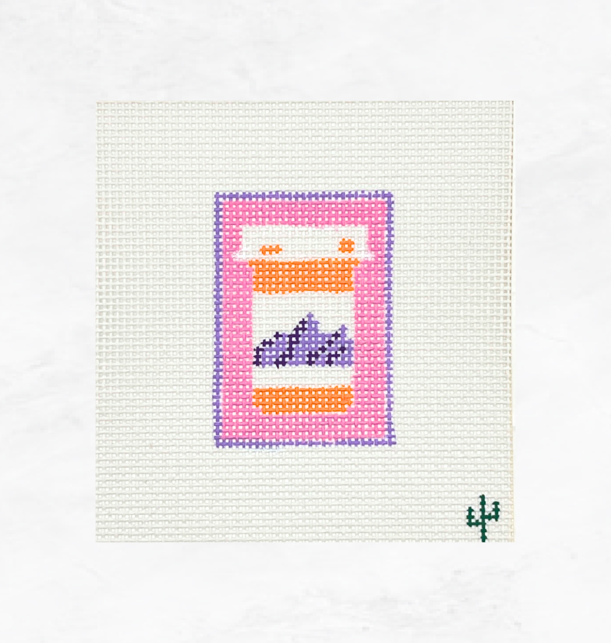 Mountain Pill Bottle Needlepoint Canvas