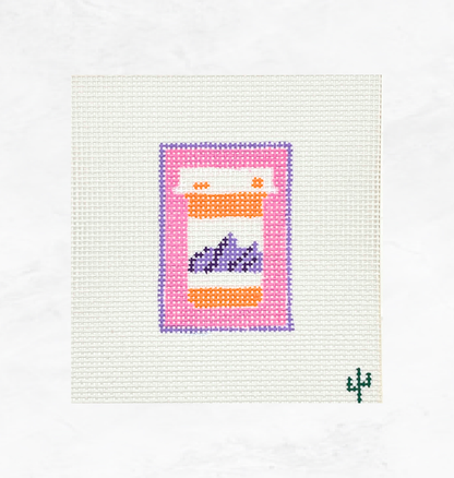 Mountain Pill Bottle Needlepoint Canvas