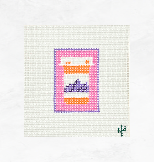 Mountain Pill Bottle Needlepoint Canvas
