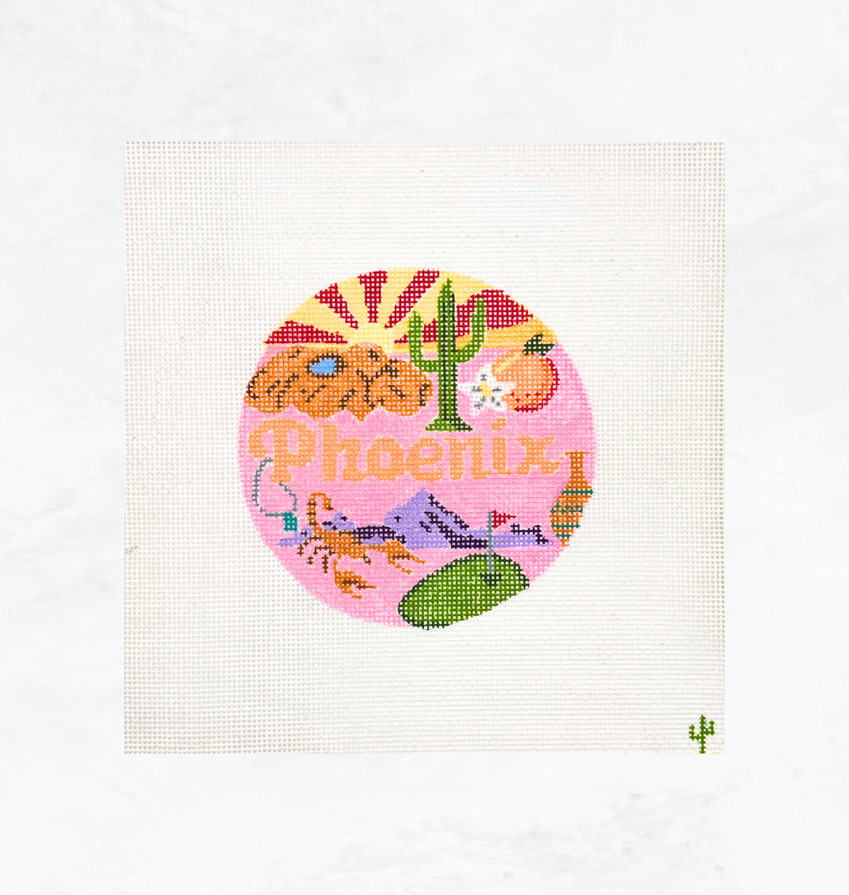 Phoenix Needlepoint Travel Round