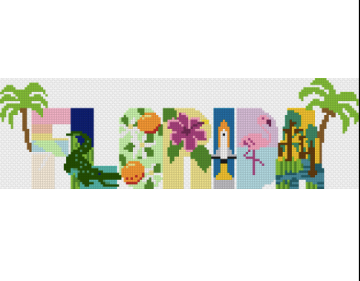 Florida Stitch Chart Digital Download