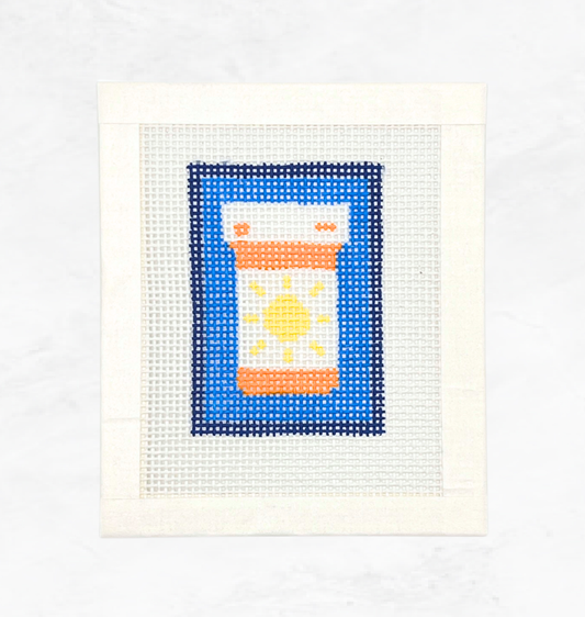 Sunshine Pill Bottle Needlepoint Canvas